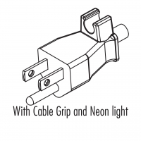 美规(美标)NEMA 5-15P 直式 AC插头2 P/ 3 芯接地 15A 125V