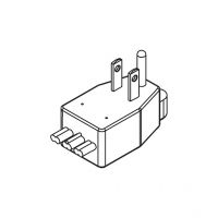 美规(美标)NEMA 5-15P 弯式 AC插头2 P/ 3 芯接地 15A 125V