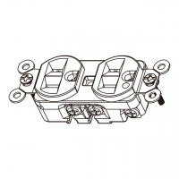 美规 (美标)NEMA 5-15R  医疗插座, 2 P 3芯接地 15A 125V