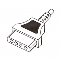 DC 直头型式 4-Pin 连接器