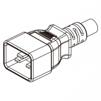 IEC 320 Sheet I AC电源线插头连接器 3 芯直式 13A/15A/18A/,20A 125,250V