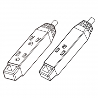 美规 (美标)  1+2位排插 3 芯 (NEMA 5-15R), 耐热 10A/13A/15A 125V