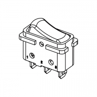 家电用翘板开关 (加neon lamp) Flange mounting