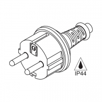 挪威3-Pin 防水 AC插头10~16A 250V