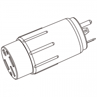 RV AC转接头, NEMA TT-30P转 14-50R, 组装式, 3转4-Pin, 30A 125V转50A 125V/250V