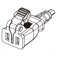 日本AC电源线连接器2 芯 3A-7A 125V