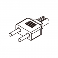 笔记本电脑专用AC转接头, 荷兰转IEC 320 C7连接器, 2转2-Pin, 2.5A 250V