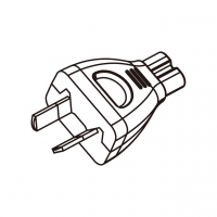 笔记本电脑专用AC转接头, 澳洲规转IEC 320 C7连接器, 2转2-Pin, 2.5A 250V