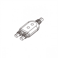 AC电线成型式固定接头(Strain Relief -SR) 1 出 2, VCTFK 2 X 2.0mmsq