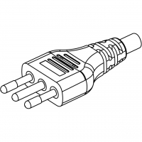 意大利3-Pin 直式 AC插头 10A 250V