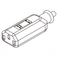 IEC 320 C13 AC电源线连接器 3 芯直式 10A 125V, 10A 250V