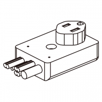 美规 (美标)AC电源线连接器3 芯 (NEMA 5-15R) 13A/15A 125V