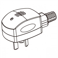 中国智能控制 3-Pin AC插头, 声控, 10A, 250V