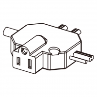 美规 (美标)AC电源线连接器3 芯 (NEMA 5-15R) 13A/15A 125V