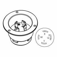 美规 (美标)防松脱 Flanged插座 NEMA L14-30P, 3 P 4芯接地 30A 125V/250V