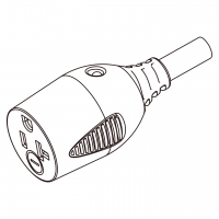 美规 (美标)AC电源线连接器3 芯 (NEMA 5-15R/20R)  13A/15A/20A 125V