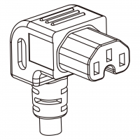 IEC 320 C15 AC电源线连接器 3 芯 弯式 10A 250V