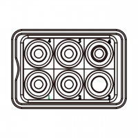 20A/30A, 6-Pin 母插座Outlet (孔位3)