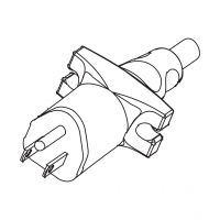 美规(美标)NEMA 5-15P 直式 AC插头2 P/ 3 芯接地 15A 125V