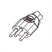 笔记本电脑专用AC转接头, 瑞士插头转IEC 320 C5连接器, 3转3-Pin, 2.5A 250V