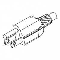 台湾/日本3-Pin 直式 AC插头7~15A 125V