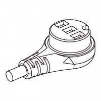 3 Pin 风扇用电源连接器 (弯头型式)