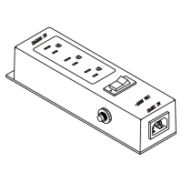 IEC 320 C14 转 NEMA 5-15R 排插/插线板/ 拖线板/接线板 3 脚插位15A 125V