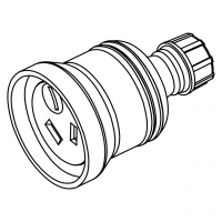 澳洲连接器3芯直式, 10A 250V