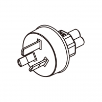 笔记本电脑专用AC转接头, 澳洲规 插头转IEC 320 C5连接器, 3转3-Pin, 2.5A 250V