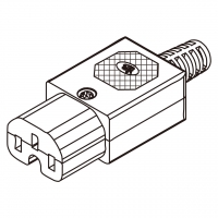 IEC 320 C15 连接器3芯  10A 国际标准/15A北美标准家用