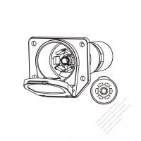 RV/卡车/ 拖车大电流专用, 6-Blade +1-圆 Pin to 6-圆 Pin公插座