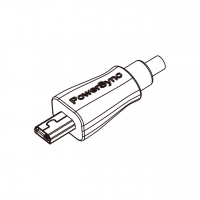 Mini USB B 插头, 8 Pin, (直头型式)