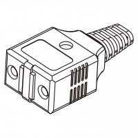 台湾AC电源线连接器2 芯 Electric Cooker Connector 7A 125V