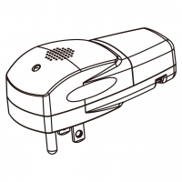 美规智能插头	(NEMA 5-15P)3芯直式 , 2 P, 3芯接地, 声控 10A