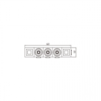 20A/30A, 3-Pin 电池香蕉头插头 连接器, 60mm X 12mm