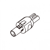 笔记本电脑专用AC转接头, 飞机转接头转IEC 320 C7连接器, 2-Pin, 2.5A