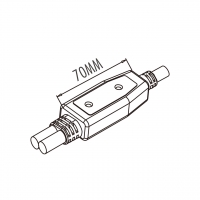 AC电线成型式固定接头(Strain Relief -SR) 1 出 2, SJT 12AWG*3C; SJT 14AWG*3C, Ø9.3 Ø10.5