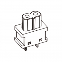 OEM 家电用品AC两孔插座B 形式及带极性 2.5A
