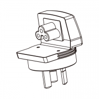 笔记本电脑专用AC转接头, 澳洲规 弯头转IEC 320 C5连接器, 3转3-Pin, 2.5A 250V