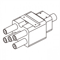 45A, 5-Pin 电池香蕉头插头 连接器