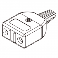 日本AC电源线连接器2 芯 Electric Cooker Connector 7A 125V