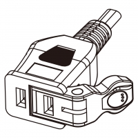 台湾AC电源线连接器2 芯 10A-15A 125V