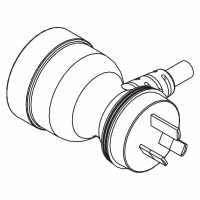 澳洲规3-Pin Protector AC插头, 10A 250V