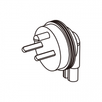 笔记本电脑专用AC转接头, 丹麦弯头转IEC 320 C7连接器, 3转2-Pin, 2.5A 250V