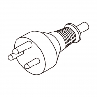 丹麦3-Pin插头AC电源线-成型PVC线材1.8 米黑色线材剥外层绝缘 2 厘米/半剥内层绝缘1.3 厘米   (HVV-F  3G 0.75mm²  )