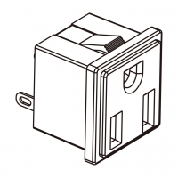 美规 (美标)NEMA 5-15R 插座, 2 P 3芯接地 15A 125V