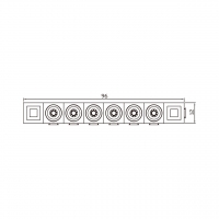 20A/30A, 6-Pin 电池香蕉头插头 连接器, 96mm X 12mm