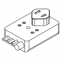 美规 (美标)AC电源线连接器2 芯  NEMA 1-15R 13A/15A 125V