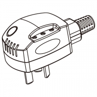 中国智能控制 3-Pin AC插头, 温控 , 10A, 250V