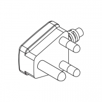 南非3-Pin 弯式 AC插头, 10A 16A 250V